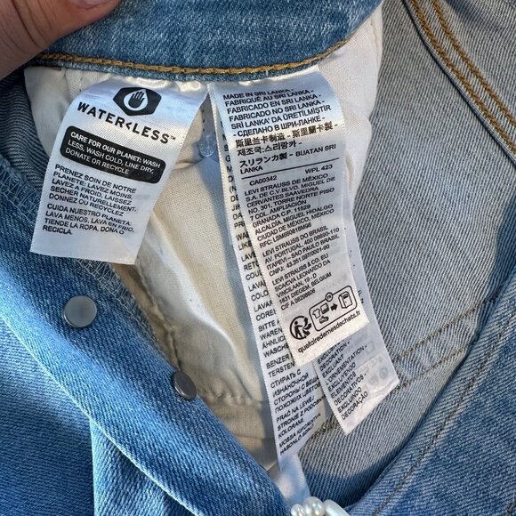 Levi's Ribcage Straight Ankle Hidden Button Fly Jeans 29 - Picture 14 of 16